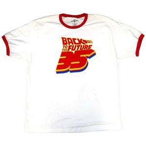 Universal Studios Back to the Future 35th Anniversary Ringer Shirt 2XL